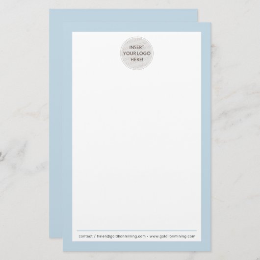 Papeterie PAPIER À EN-TÊTE LOGO moderne affaires formelles b (Devant / Derrière)