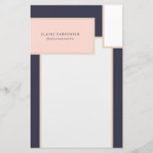 Papeterie Papier à en-tête personnalisé de style moderne du  (Devant)