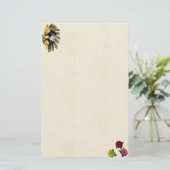 Papeterie Papier à fleurs (Debout devant)