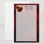 Papeterie Papier à fraises (Devant / Derrière)