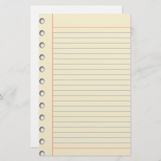 Papeterie Papier à lettres (Devant / Derrière)