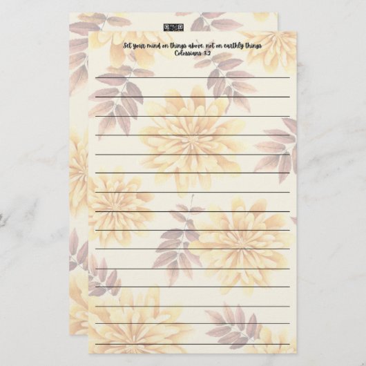 Papeterie Papier à lettres (Devant / Derrière)