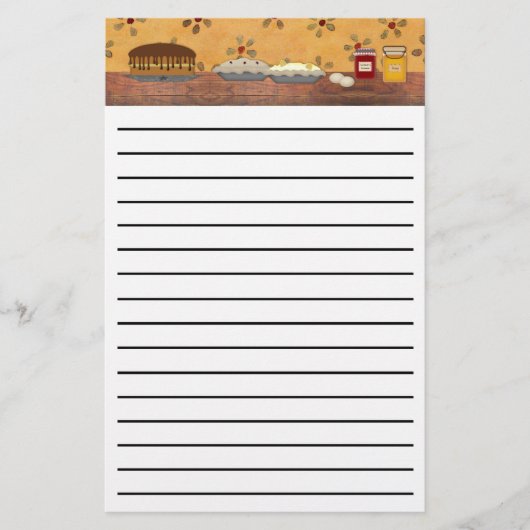 Papeterie Papier à lettres à épais trait (Devant)