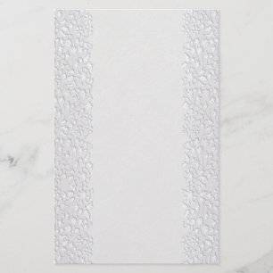 Papeterie Papier à lettres à fleurs blanches