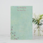 Papeterie Papier à lettres à fleurs printanières (Debout devant)