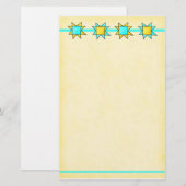 Papeterie Papier à lettres à mâchoire à courtepointe personn (Devant / Derrière)