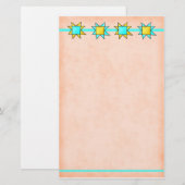 Papeterie Papier à lettres à mâchoire à courtepointe personn (Devant / Derrière)