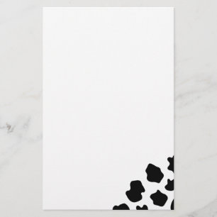 Papeterie Papier à lettres à motif de taches de vache Impr