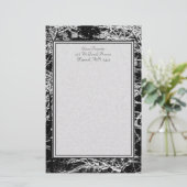 Papeterie Papier à lettres 'Abstrait hiver' (Debout devant)