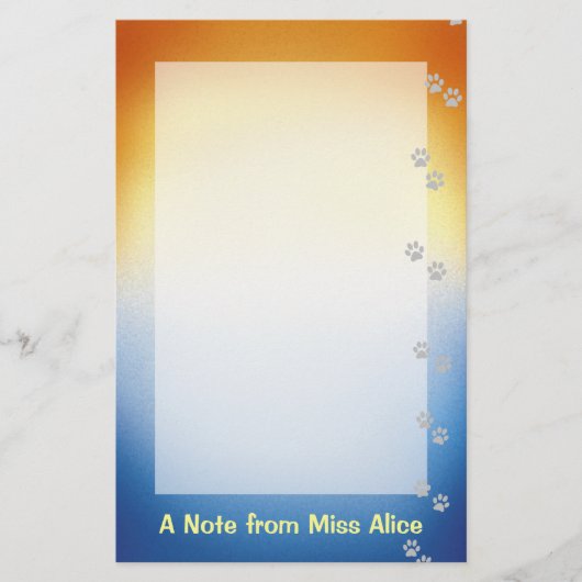 Papeterie Papier à lettres Amoureux des chiens (Devant)