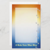 Papeterie Papier à lettres Amoureux des chiens (Devant / Derrière)