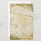 Papeterie Papier à lettres anciennes en couches (Devant / Derrière)