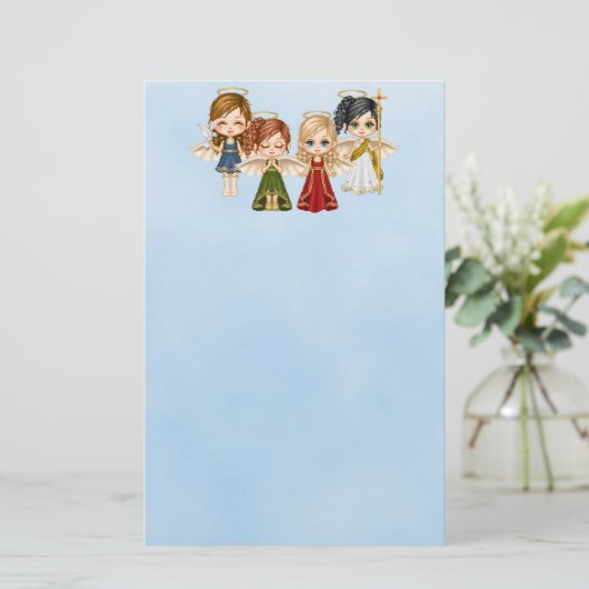 Papeterie Papier à lettres Angel Quatuor (Debout devant)