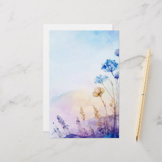 Papeterie Papier à lettres aquarelle florale