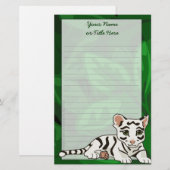 Papeterie Papier à lettres blanc Tiger (Devant / Derrière)