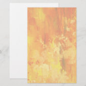 Papeterie Papier à lettres blanches orange (Devant / Derrière)