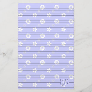Papeterie Papier à lettres bleu et blanc
