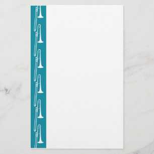 Papeterie Papier à lettres bleu Trombone