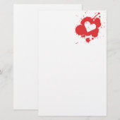 Papeterie Papier à lettres cardiaques 2 (Devant / Derrière)