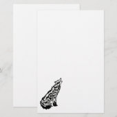 Papeterie Papier à lettres Celtic Wolf (Devant / Derrière)