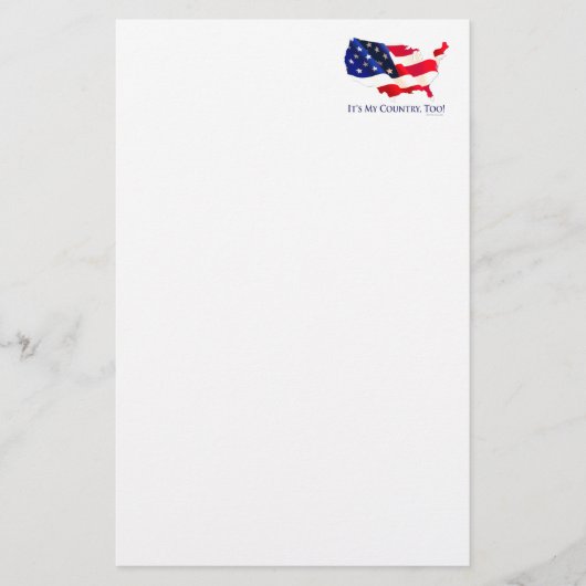 Papeterie Papier à lettres "C'est mon pays" (Devant)