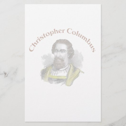 Papeterie Papier à lettres Christopher Columbus (Devant)