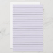 Papeterie Papier à lettres clair pourpre (Devant / Derrière)