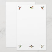 Papeterie Papier à lettres colibri (Devant / Derrière)