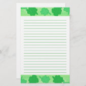 Papeterie Papier à lettres collage shamrock (Devant / Derrière)