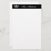 Papeterie Papier à lettres Concours Couronne & Titre (Devant / Derrière)