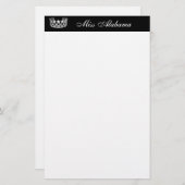 Papeterie Papier à lettres Concours Couronne & Titre (Devant / Derrière)