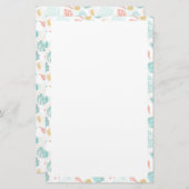 Papeterie Papier à lettres - Corail (Devant / Derrière)