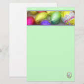 Papeterie Papier à lettres "couleurs pascales" (vert printem (Devant / Derrière)