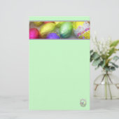 Papeterie Papier à lettres "couleurs pascales" (vert printem (Debout devant)