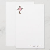 Papeterie Papier à lettres croisées simple (Devant / Derrière)