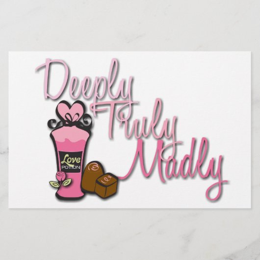 Papeterie Papier à lettres de 0,5 po x 8,5 po (Devant)