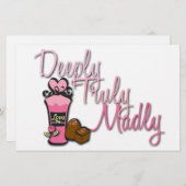 Papeterie Papier à lettres de 0,5 po x 8,5 po (Devant / Derrière)