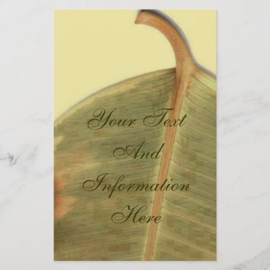 Papeterie Papier à lettres de congé vert (Devant)