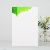 Papeterie Papier à lettres de congé vert (Debout devant)