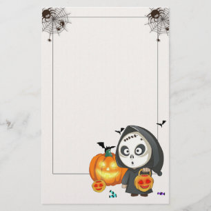 Papeterie Papier à lettres de la station de Halloween effray