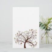 Papeterie Papier à lettres de l'arbre d'automne (Debout devant)