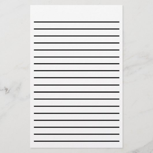 Papeterie Papier à lettres de ligne en gras (Devant)