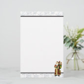 Papeterie Papier à lettres de Noël Père Noël Holiday (Debout devant)