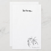 Papeterie Papier à lettres de ondulation de rat (Devant / Derrière)