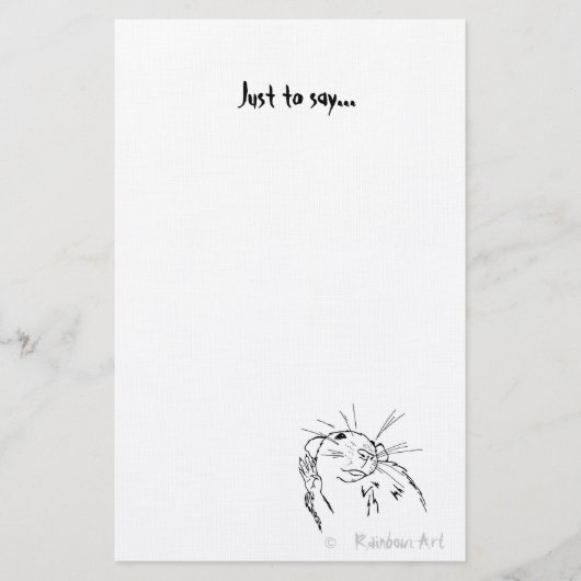 Papeterie Papier à lettres de ondulation de rat (Devant)