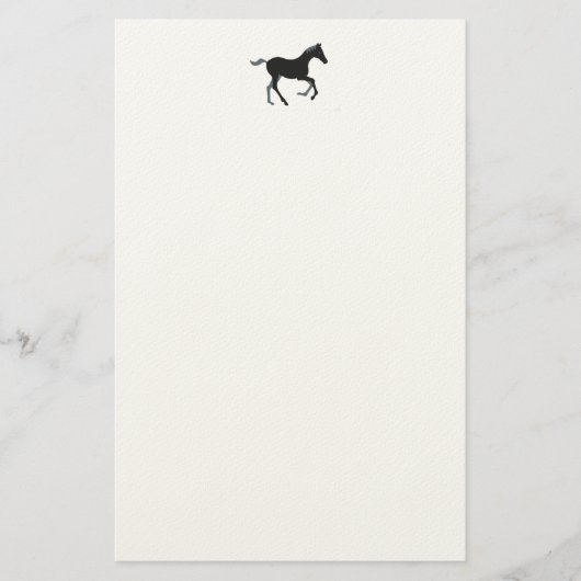 Papeterie papier à lettres de qualité avec le logo de cheval (Devant)