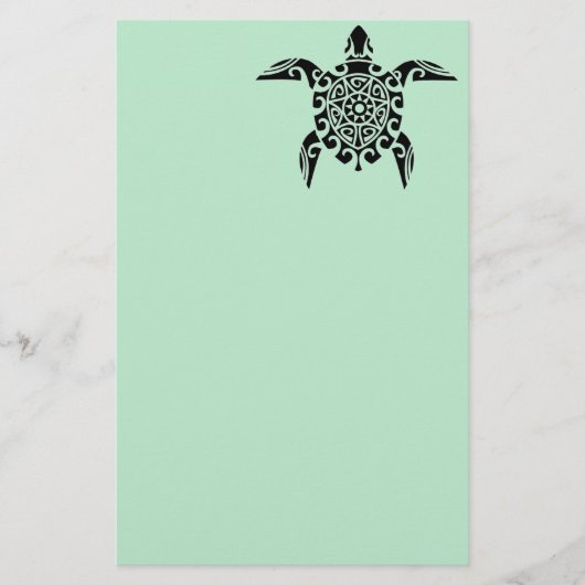 Papeterie Papier à lettres de tortue de tatouage de (Devant)