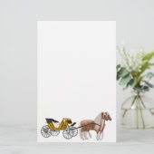 Papeterie Papier à lettres de transport tiré à cheval (Debout devant)