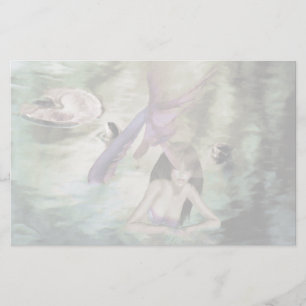 Papeterie Papier à lettres dédoublée de petite sirène