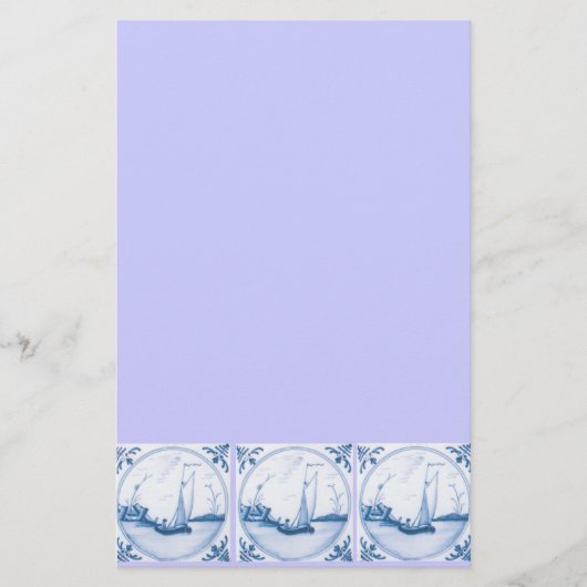 Papeterie Papier à lettres Delft Sailboat (Devant)